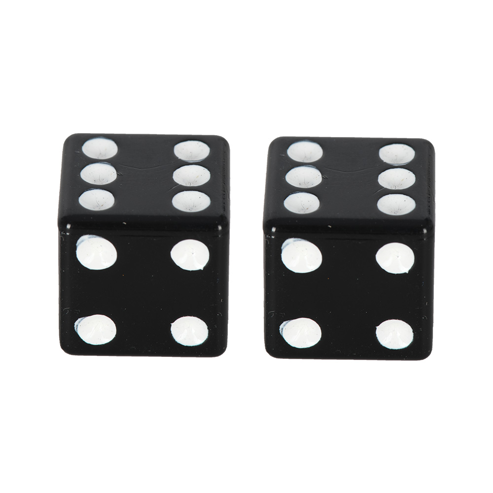 Oxford Oxford Lucky Dice Valve Caps Black